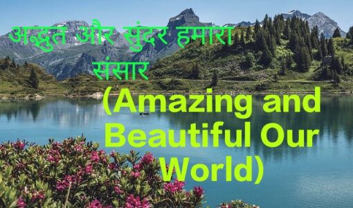 Amazing and Beautiful Our World