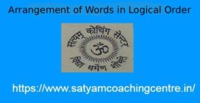 Arrangement of Words in Logical Order