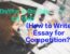 How to Write Essay for Competition?