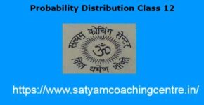 Probability Distribution Class 12