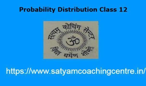 Probability Distribution Class 12