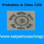 Probabity in Class 12th