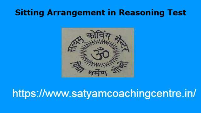 Sitting Arrangement in Reasoning Test