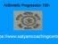 Arithmetic Progression 10th