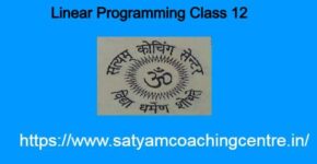 Linear Programming Class 12