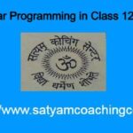 Linear Programming in Class 12th