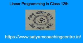 Linear Programming in Class 12th