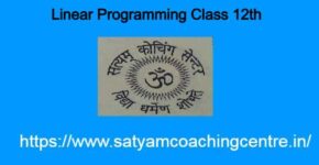 Linear Programming Class 12th