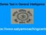 Series Test in General Intelligence
