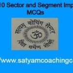 Sector and Segment Class 10 MCQs