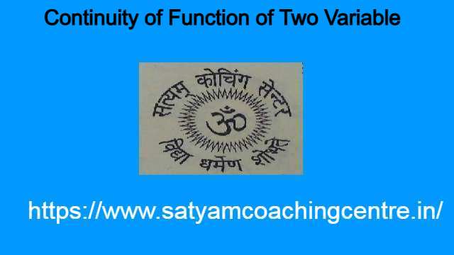 Continuity of Function of Two Variable