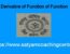 Derivative of Function of Function