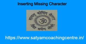 Inserting Missing Character