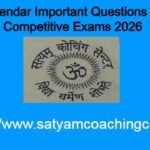 Calendar Important Questions for Competitive Exams 2026