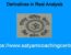 Derivatives in Real Analysis