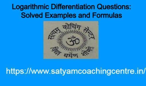 Logarithmic Differentiation Questions