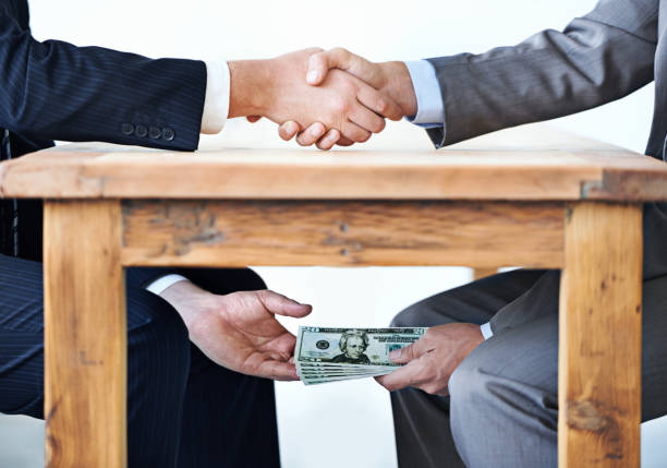 Openly taking bribes (brokerage) in lieu of officer papers