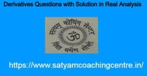 Derivatives Questions with Solution in Real Analysis