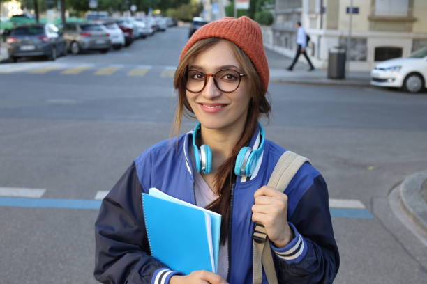Female student in happy mood when she is eligible