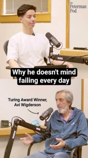 Mathematician Avi Wigderson addressing a press conference after receiving the Turing Prize