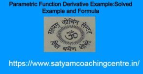Parametric Function Derivative Example