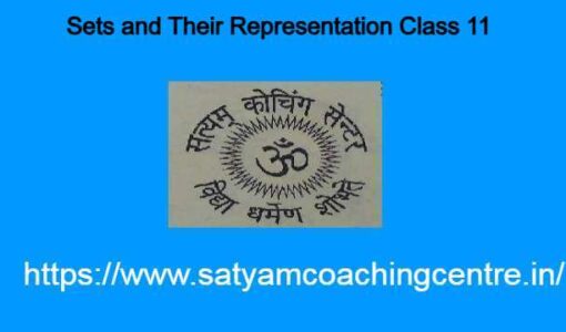 Sets and Their Representation Class 11