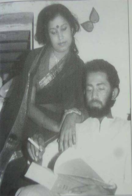 Taslima looks happy with husband Rudra Mohammed Shahidullah in her bedroom