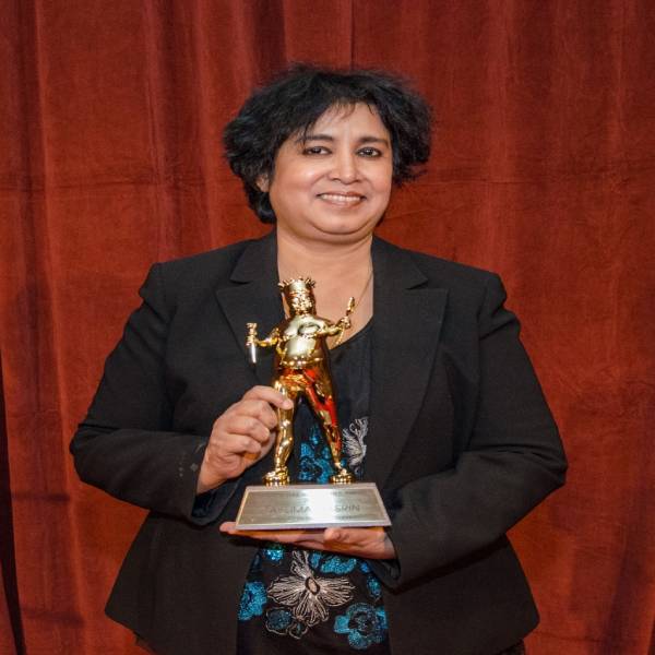 Taslima Nasreen receives international award for Freedom from Religion Foundation