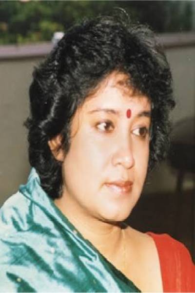 Taslima contemplates deeply on a subject