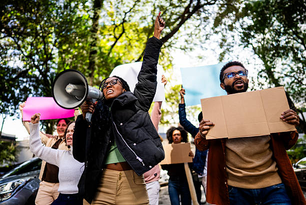 Students protest on the streets to demand freedom of expression