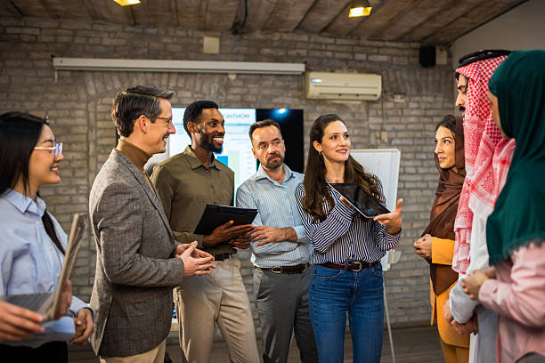 Sample of corporate culture in which people act out false manners by interacting with each other