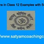 Relations in Class 12 Examples with Solutions
