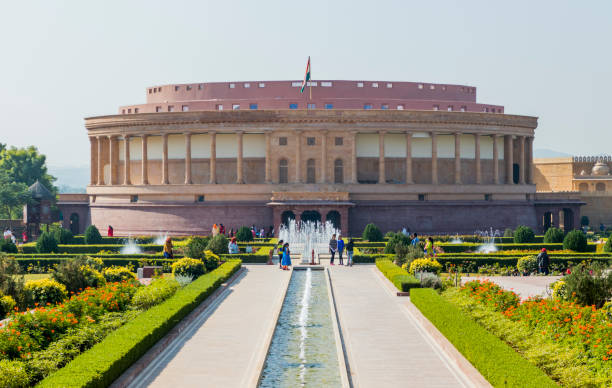 New Parliament building in New Delhi where MPs discuss