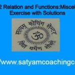 Class 12 Relation and Functions:Miscellaneous Exercise with Solutions