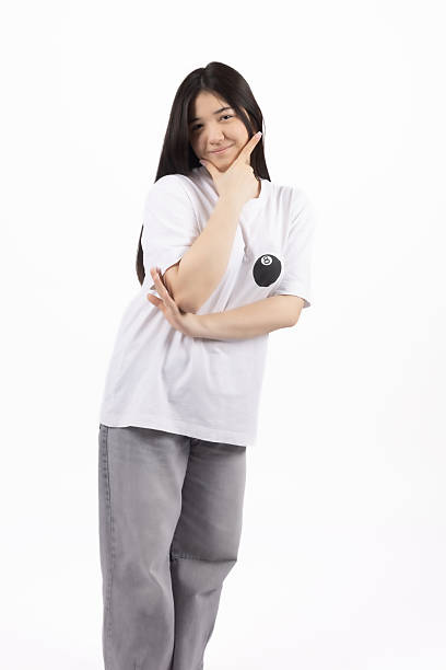 Girl student happy to develop her inner qualities
