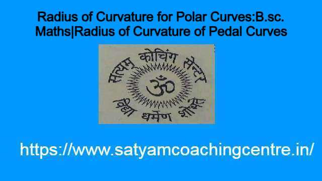 Radius of Curvature for Polar Curves