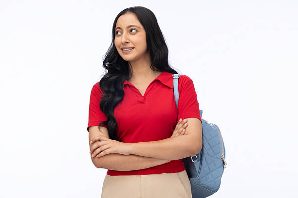 Female student goes to college and completes her duty