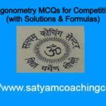 Top 30 Trigonometry MCQs for Competitive Exams (with Solutions & Formulas)