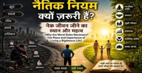 Why Are Moral Rules Necessary?: Illustration comparing moral and immoral choices
