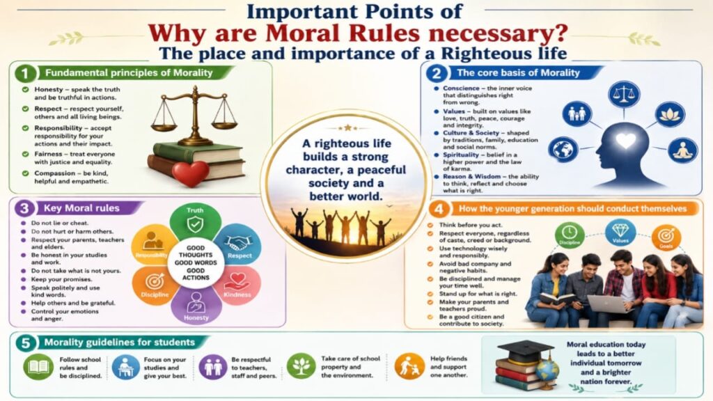 The image shows an important point of moral rules