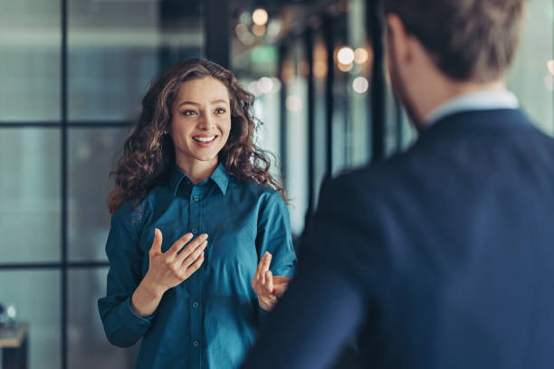 The female employee is telling the officer that she follows the moral rules