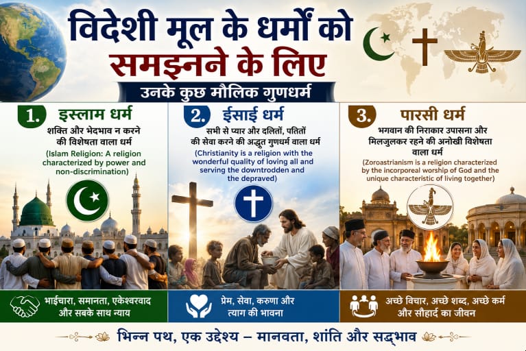 Important Points to Understand Religions of Foreign Origin