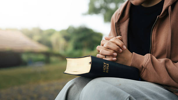 Student reading the Bible and experiencing joy