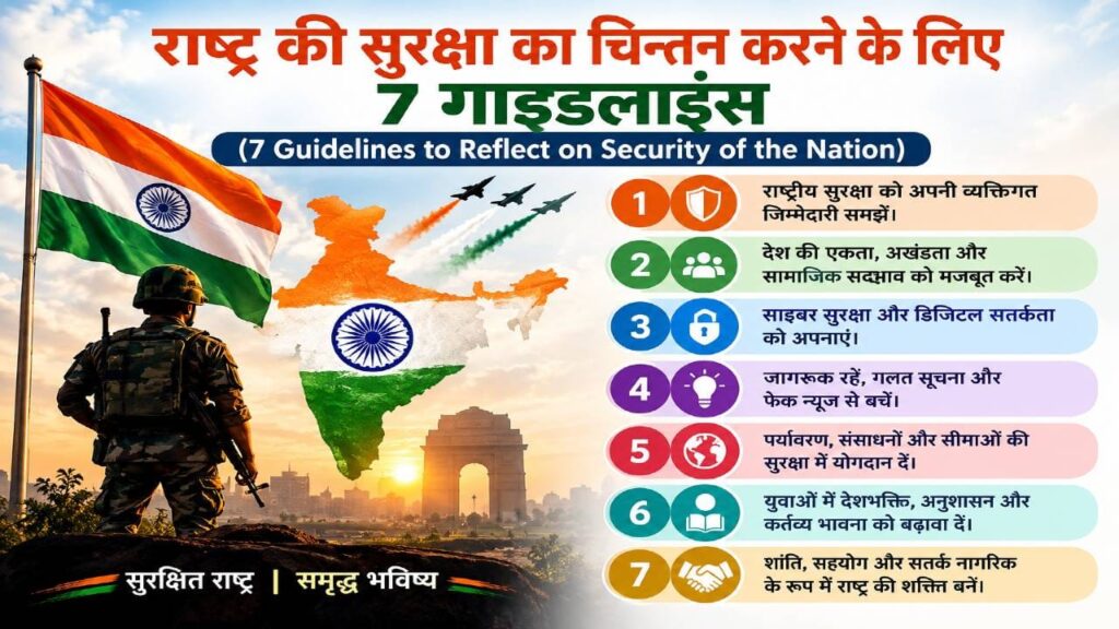 7 Guidelines to Reflect on Security of Nation