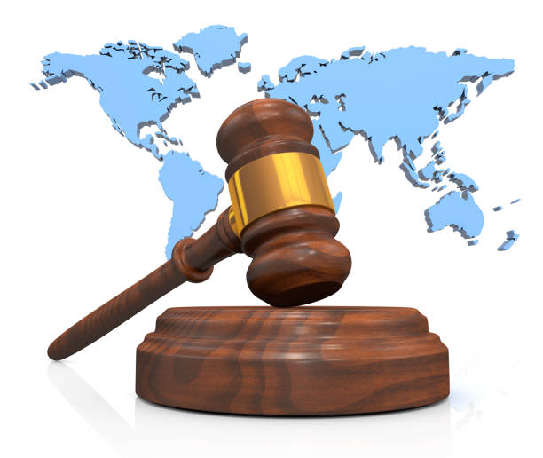 Signifying the Emblem of Justice with a World Map