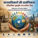 The Relevance of Human Rights is depicted on the world map