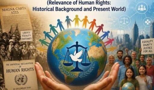 The Relevance of Human Rights is depicted on the world map