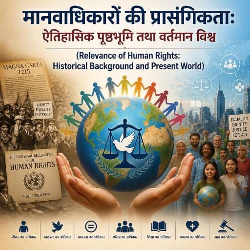 The Relevance of Human Rights is depicted on the world map