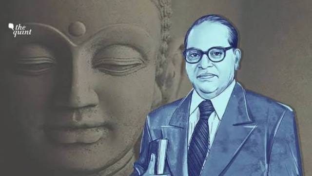 Portrait image of Bhimrao Ambedkar in favour of Religion Conversion