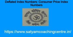 Deflated Index Numbers